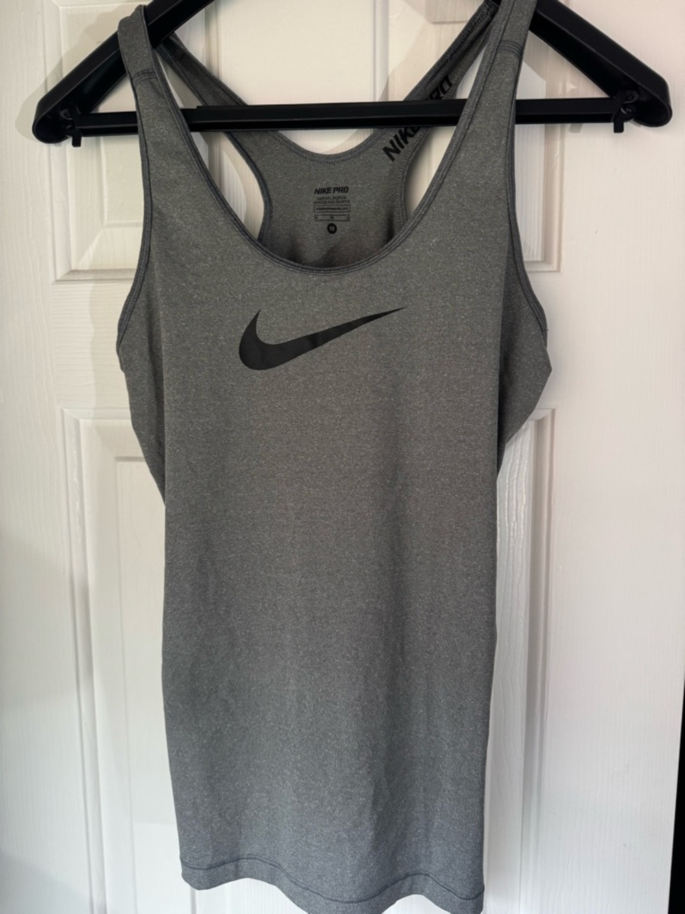 Nike Gray Scoop Neck Dri-FIT Tank Top